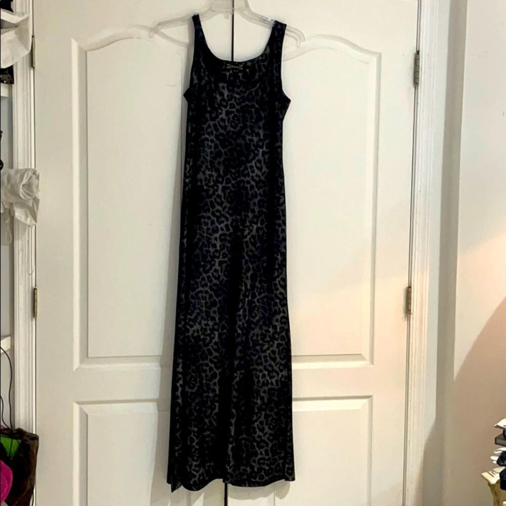 Mesmerize S animal print simple style maxi dress